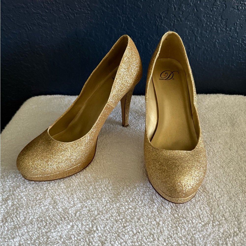 Sparkle Gold Women's Heels